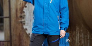 What kind of fabric is generally used for down jackets?
