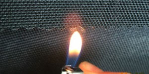 Specially treated fire-retardant fabric