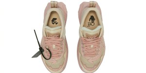 Off-White’s new Odsy-1000 shoes are available in pink and rice colors