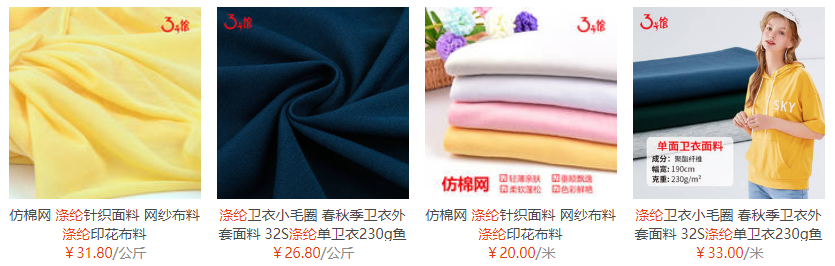 polyester fabric price