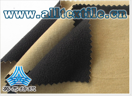 Moisture-permeable and breathable cotton wick strips+TPU+elastic polar fleece composite fabric