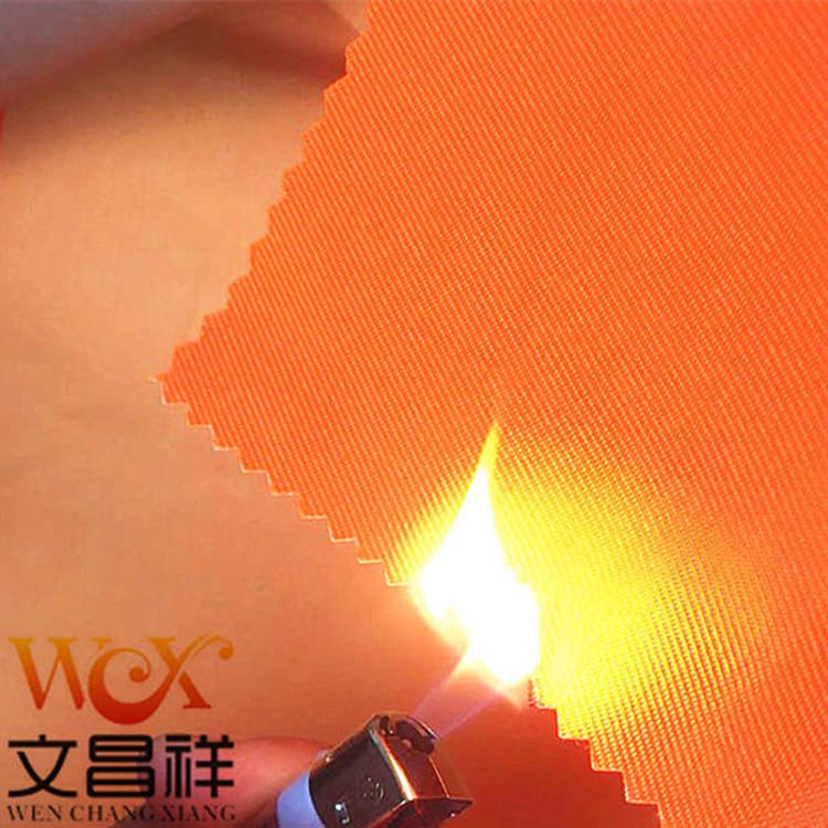 Fluorescent flame-retardant Oxford cloth