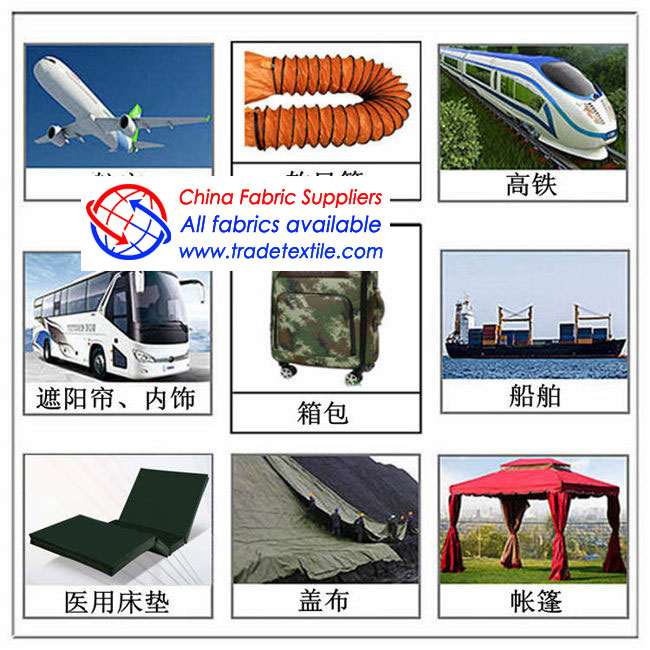 Use of flame retardant cloth